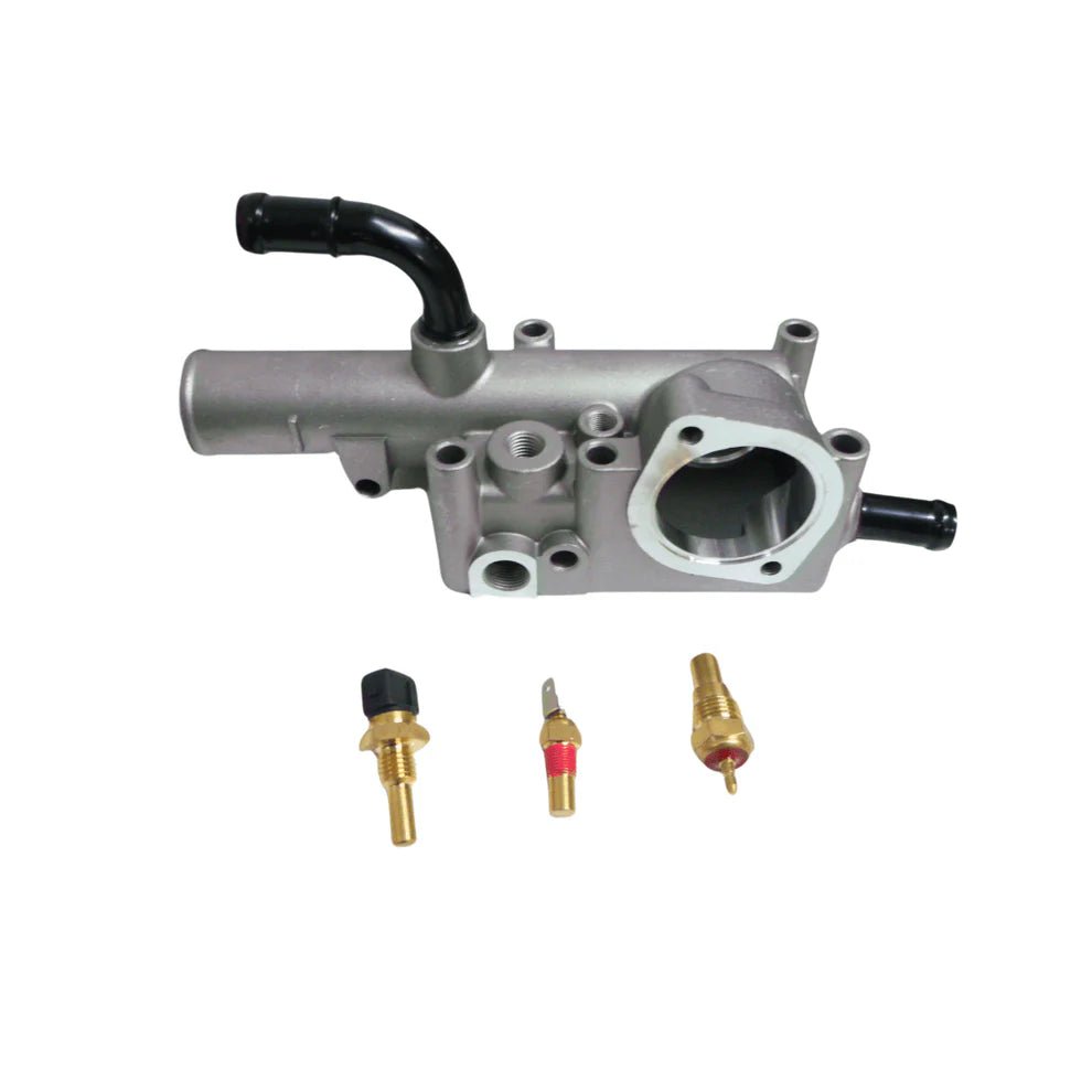 KIT Base Porta Termostato + sensores Kia Frontier 2.7 3.0 Besta 2.7 3.0 Korea Alternativo - TAPA DEPOSITO RADIADOR - KIT Base Porta Termostato + sensores Kia Frontier 2.7 3.0 Besta 2.7 3.0 Korea Alternativo - Vargas Diesel - Calama