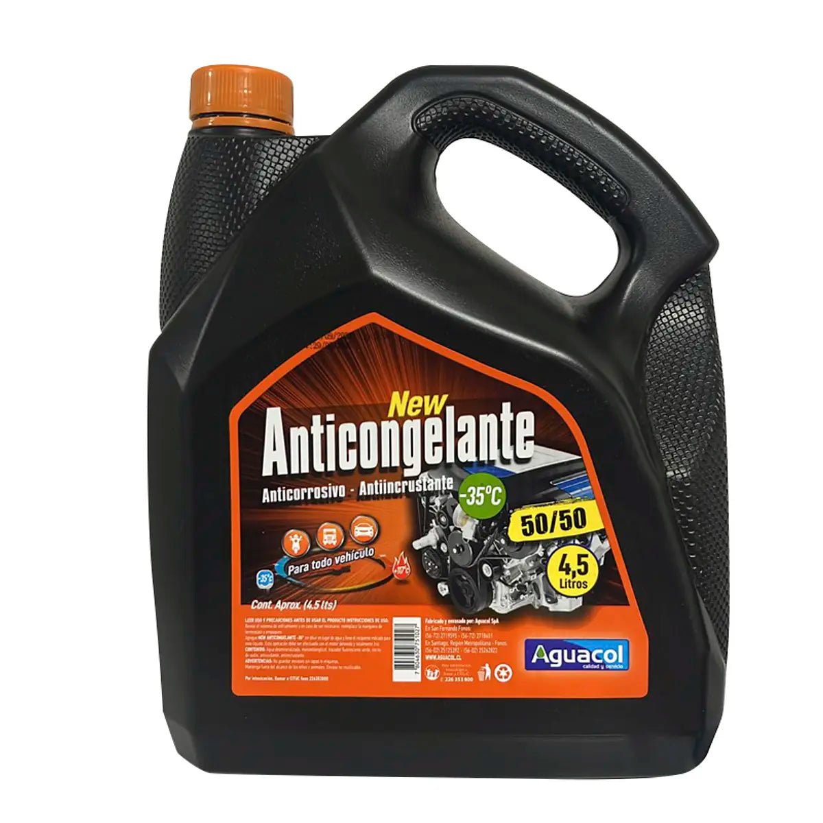 New Anticongelante 50/50 4.5Lts - 35°C - VARGASDIESEL - ANTICONGELANTE 50/50 - 35°C - New Anticongelante 50/50 4.5Lts - 35°C