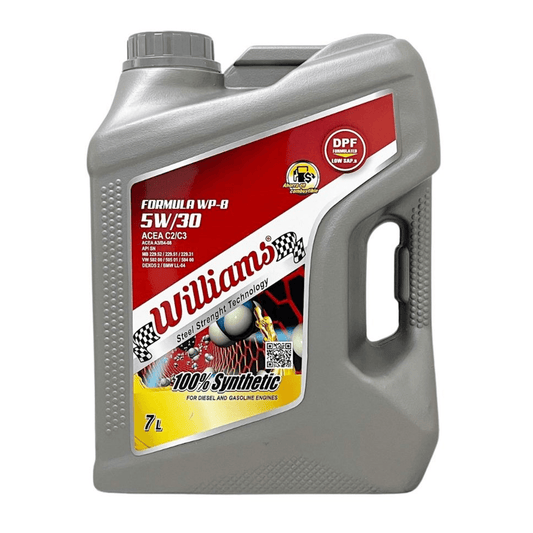 Aceite 5W30 C2/C3 diesel y bencina WILLIAMS con DPF - Vargas Diesel - Aceite 5W30 C2/C3 diesel y bencina WILLIAMS con DPF