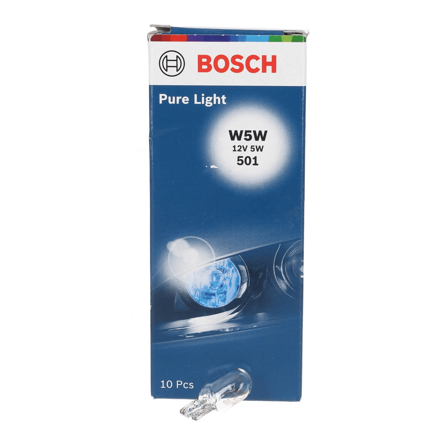 Ampolleta 5w w5w 501 PURE LIGHT BOSCH cola pez - Vargas Diesel - 1987302206 - Ampolleta 5w w5w 501 PURE LIGHT BOSCH cola pez