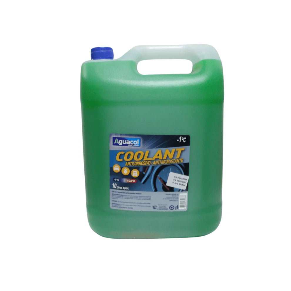 Coolant 10 litros verde -1°C Aguacol - lubricantes - Coolant 10 litros verde -1°C Aguacol - Vargas Diesel - Calama