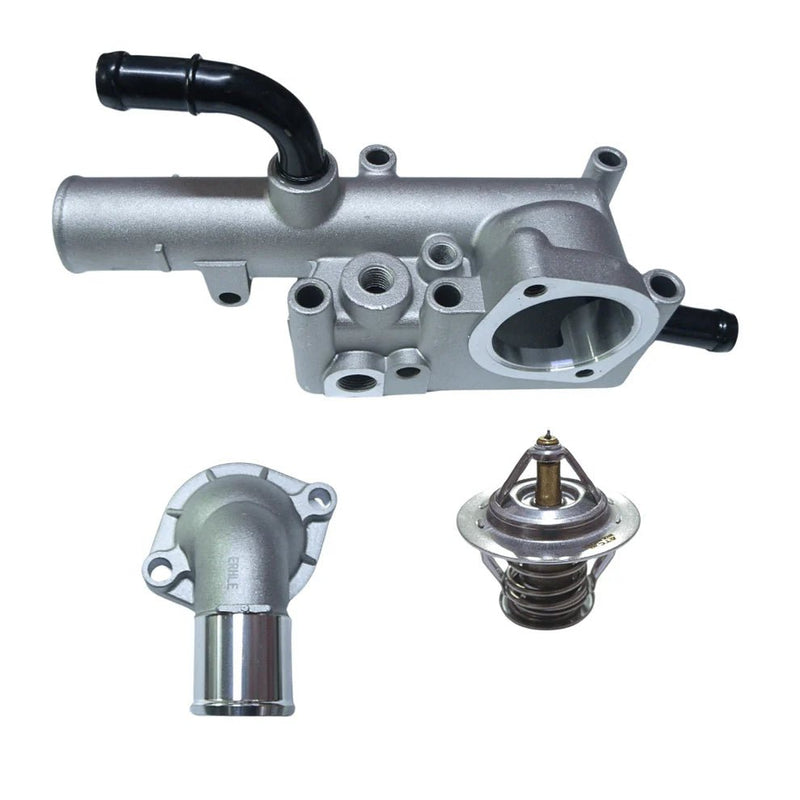Kit Base Porta Termostato Completo Korea Alternativo para Kia Frontier y Besta 2.7 / 3.0 | Alta Calidad - AUTOPARTES TAPA TERMOSTATO RADIADOR - Kit Base Porta Termostato Completo Korea Alternativo para Kia Frontier y Besta 2.7 / 3.0 | Alta Calidad - Vargas Diesel - Calama